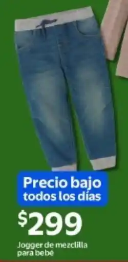 Walmart Jogger de mezclilla para bebe oferta