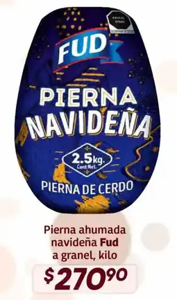 Soriana Híper FUD pierna navideña oferta