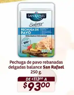 Soriana Híper San Rafael pechuga de pavo oferta