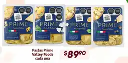 Soriana Híper Valley Foods pastas prime oferta