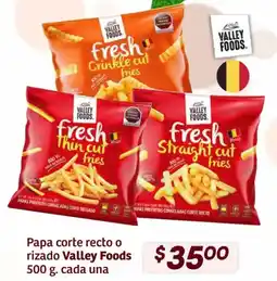 Soriana Híper Valley Foods papa corte recto o rizado oferta