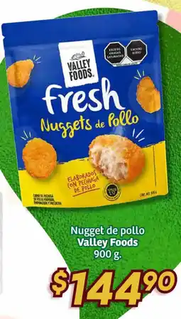 Soriana Híper Valley Foods nugget de pollo oferta