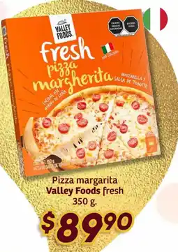 Soriana Híper Valley Foods pizza margarita fresh oferta