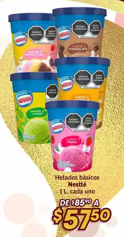 Soriana Híper Nestlé helados básicos oferta