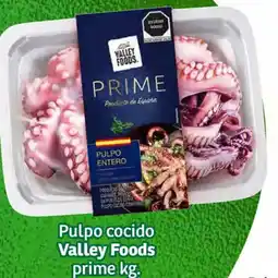 Soriana Híper Valley Foods Prime pulpo cocido oferta