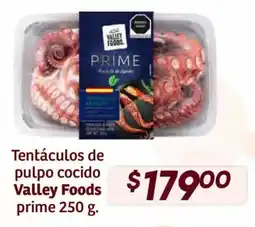 Soriana Híper Valley Foods Prime tentáculos de pulpo cocido oferta