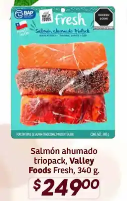 Soriana Híper Valley Foods salmón ahumado triopack oferta
