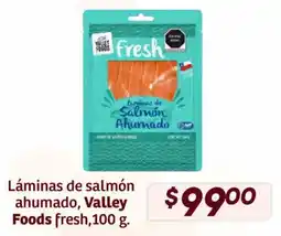 Soriana Híper Valley Foods láminas de salmón ahumado oferta