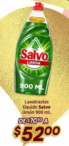 Soriana Híper Salvo lavatrastes liquido oferta