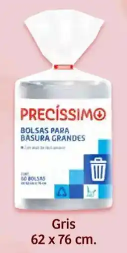 Soriana Híper Precíssimo bolsas para basura grandes gris oferta