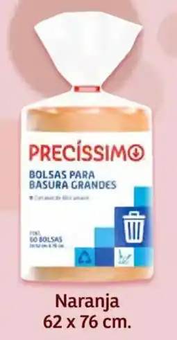 Soriana Híper Precíssimo bolsas para basura grandes naranja oferta