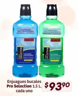 Soriana Híper Pro Selection enjuages bucales oferta