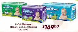 Soriana Híper Absorsec pañal oferta