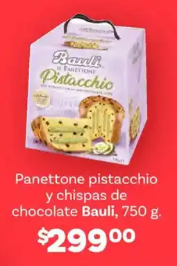 Soriana Híper Bauli panettone pistacchio y chispas de chocolate oferta