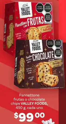 Soriana Híper Valley foods pannettone frutas o chocolate chips oferta