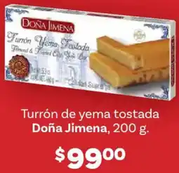 Soriana Híper Doña jimena turrón de yema tostada oferta