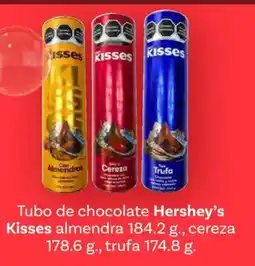 Soriana Híper Hershey's Kisses tubo de chocolate almendra oferta