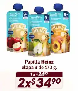 Soriana Híper Heinz papilla etapa 3 oferta
