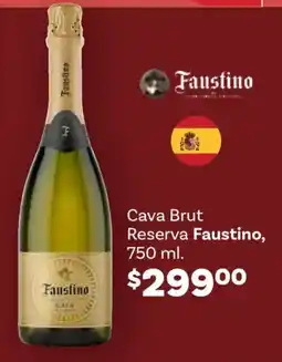 Soriana Híper Faustino cava brut reserva oferta