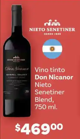 Soriana Híper Don nicanor vino tinto nieto senetiner blend oferta