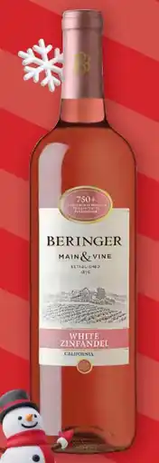 Soriana Híper Beringer vino rosado main & vine white zinfandel oferta