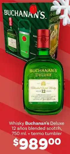 Soriana Híper Buchanan's whisky deluxe oferta