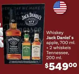 Soriana Híper Jack daniel's whiskey apple oferta