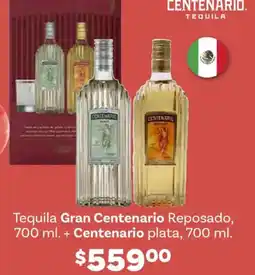 Soriana Híper Gran centenario tequila reposado oferta
