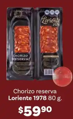 Soriana Híper Loriente 1978 chorizo reserva oferta
