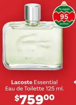 Soriana Híper Lacoste essential eau de toilette oferta
