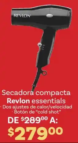 Soriana Híper Revlon secadora compacta essentials oferta