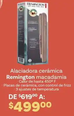 Soriana Híper Remington alaciadora cerámica macadamia oferta