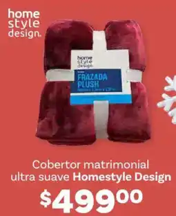 Soriana Híper Homestyle design cobertor matrimonial ultra suave oferta