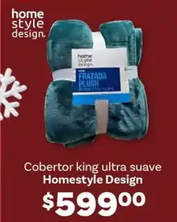 Soriana Híper Home style design cobertor king ultra suave oferta