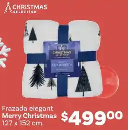 Soriana Híper Merry christmas frazada elegant oferta