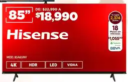 Soriana Híper Hisense led tv 85" oferta