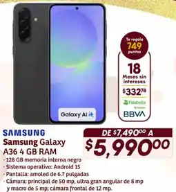 Soriana Híper Samsung galaxy A36 oferta