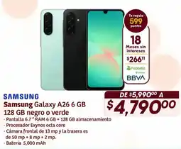 Soriana Híper Samsung galaxy A26 oferta