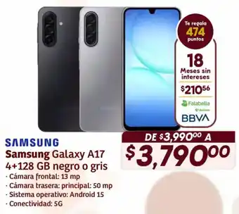 Soriana Híper Samsung galaxy A17 oferta