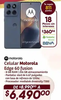 Soriana Híper Motorola celular edge 60 fusion oferta