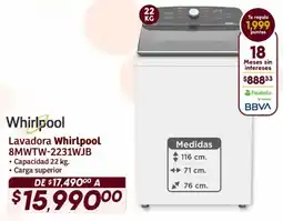 Soriana Híper Whirlpool lavadora oferta