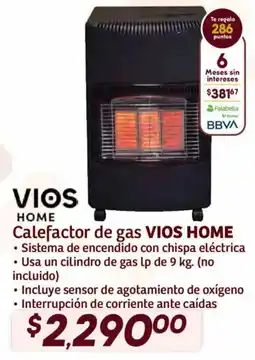 Soriana Híper Vios home calefactor de gas oferta