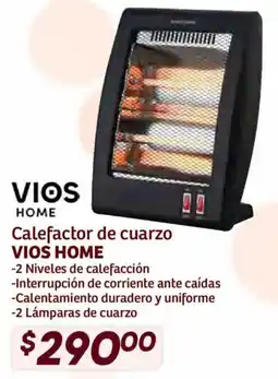 Soriana Híper Vios home calefactor de cuarzo oferta