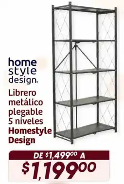 Soriana Híper Home style design librero metálico plegable oferta