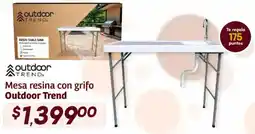 Soriana Híper Outdoor trend mesa resina con grifo oferta