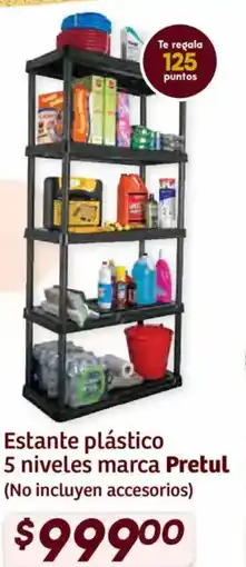 Soriana Híper Pretul estante plástico oferta