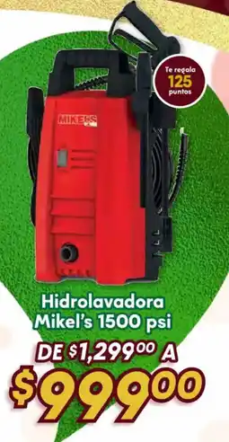 Soriana Híper Mikel's hidrolavadora 1500 psi oferta