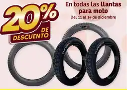 Soriana Híper En todas las llantas para moto oferta