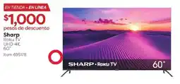 Costco Sharp roku tv 60" oferta
