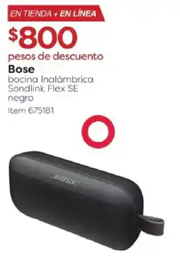 Costco Bose bocina inalámbrica sondlink flex se negro oferta